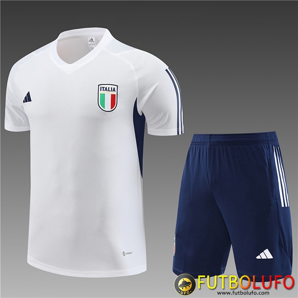 Camiseta Entrenamiento + Cortos Italia Ninos Azul marino 2023/2024