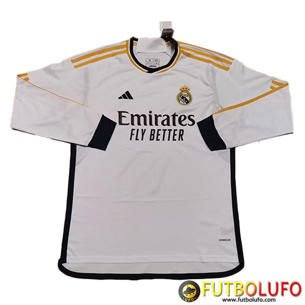 Camisetas De Futbol Real Madrid Manche Longue Primera 2023/2024