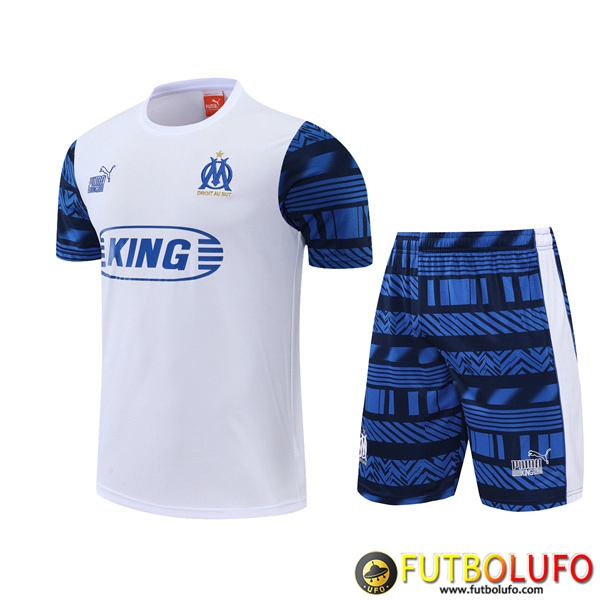 Camiseta Entrenamiento Marsella + Cortos Blanco 2022/2023