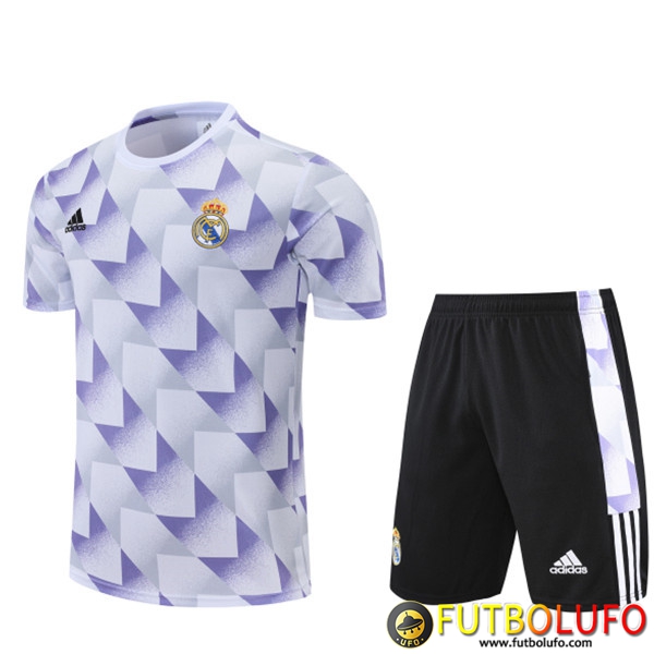 Camiseta Entrenamiento Real Madrid + Cortos Gris 2022/2023