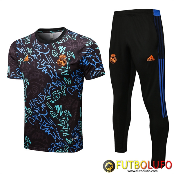 Camiseta Entrenamiento Real Madrid + Pantalones Negro 2022/2023
