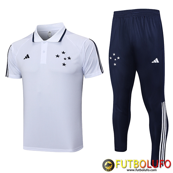 Camiseta Polo Cruzeiro Blanco 2023/2024