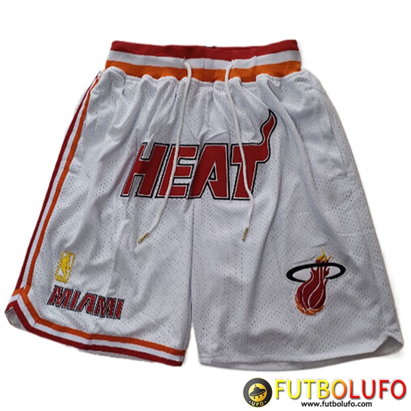 Donde Comprar Cortos NBA Miami Heat Blanco -02