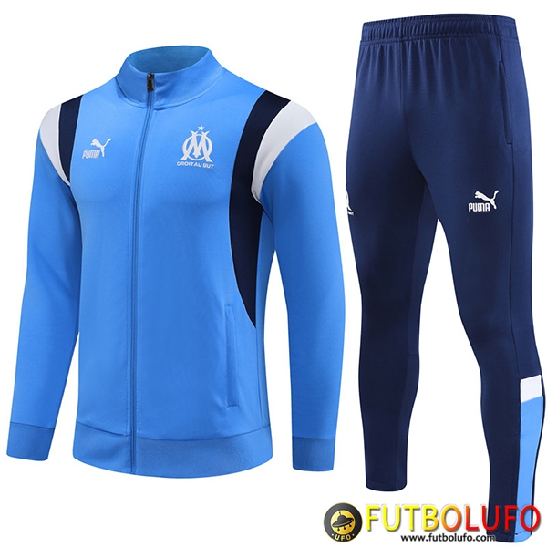 Chandal Equipos De Futbol - Chaqueta Marsella Azul Claro 2023/2024