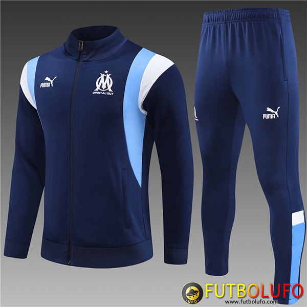 Chandal Equipos De Futbol - Chaqueta Marsella Ninos Azul marino 2023/2024