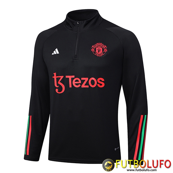 Sudadera De Entrenamiento Manchester United Negro 2023/2024