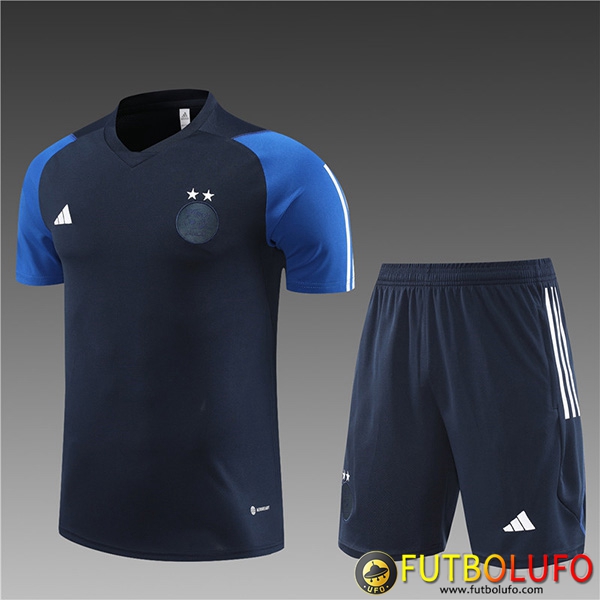 Camiseta Entrenamiento + Cortos Argelia Ninos Azul marino 2023/2024