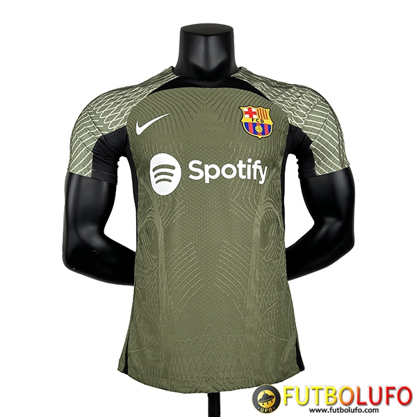 Oferta Camiseta Entrenamiento FC Barcelona Verde 2023/2024 02