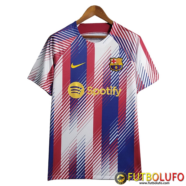 Maduro Mucama Sinceramente Replicas Camiseta Entrenamiento FC Barcelona Rojo/Azul/Blanco 2023/2024 -02