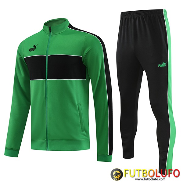 Hacer Chandal Equipos De Futbol Chaqueta PUMA Verde 2023/2024