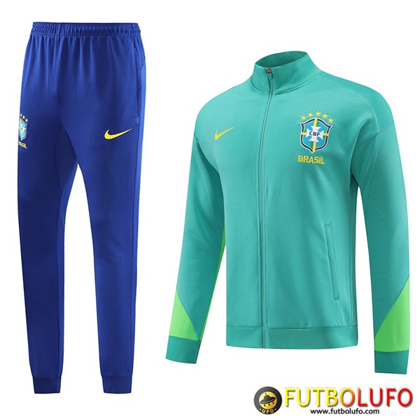 Nueva Chandal Equipos De Futbol - Chaqueta Brasil Azul Claro 2022/2023