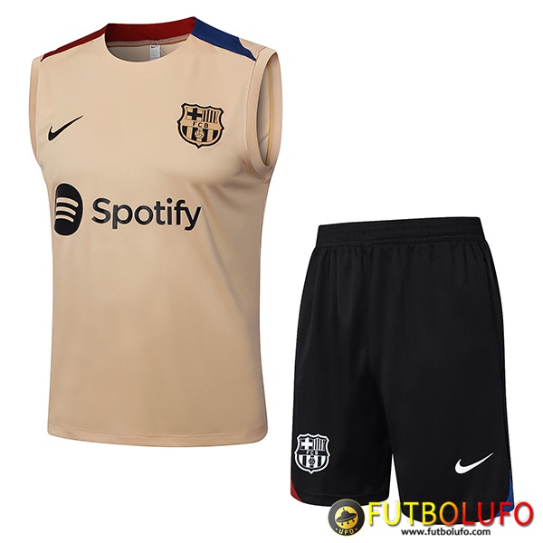 Camiseta Entrenamiento sin mangas FC Barcelona Marrón/Azul/Rojo 2024/2025